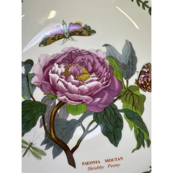 Portmeirion Vintage Botanic Garden England 9" 'Peony' Individual Pasta Bowl - Picture 2 of 6